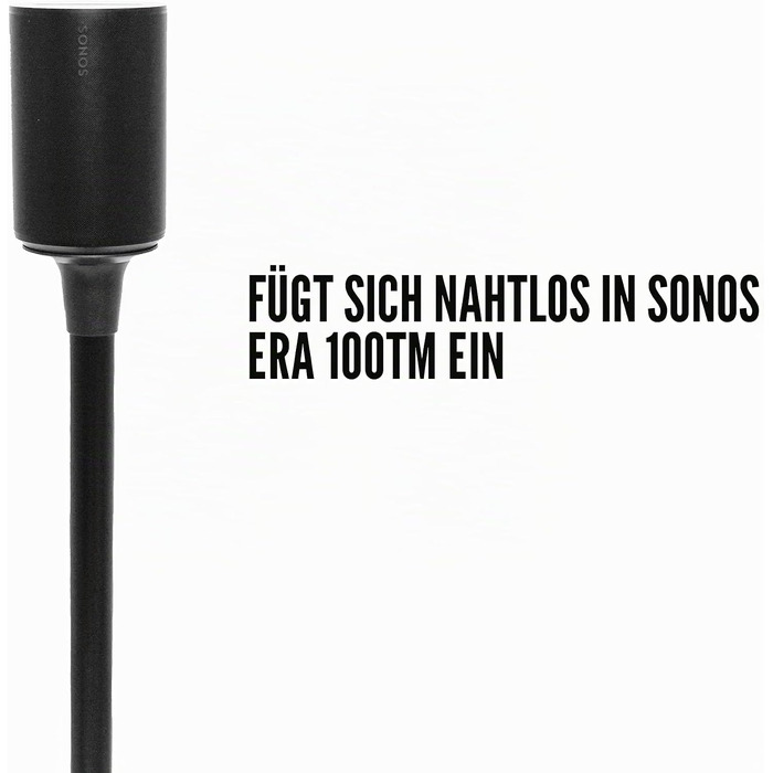 Стійки для колонок Sonos Era 100 Sanus WSSE12 чорні, фіксована висота (пара)