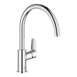 Змішувач кухонний GROHE BauEdge з високим виливом, поворотний на 360°, хром - 31367001