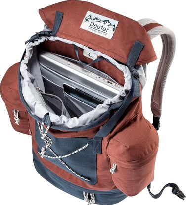 Рюкзак Deuter Wengen Vintage 25 л, червоно-синій, міський