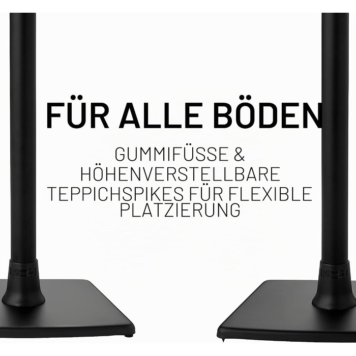 Стійки для колонок Sonos Era 100 Sanus WSSE12 чорні, фіксована висота (пара)