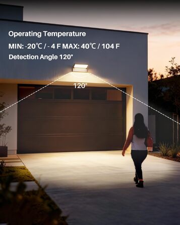 Світильник вуличний настінний LED EBION 18W, поворотний на 90°, водонепроникний IP54, алюміній, 4000K, антрацит