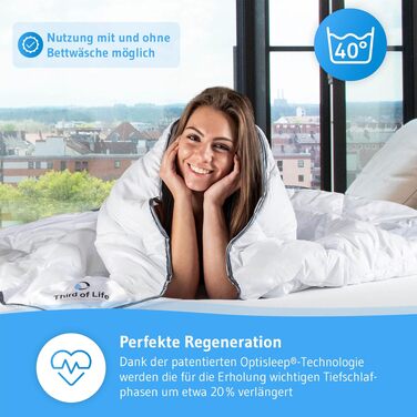 Всесезонна ковдра Third of Life OptiSleep® 135x200 см для комфортного сну