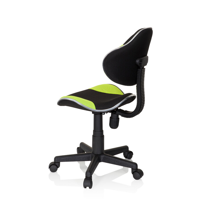 Дитяче крісло для письмового столу KIDDY GTI-2, тканина, чорний/зелений, hjh OFFICE
