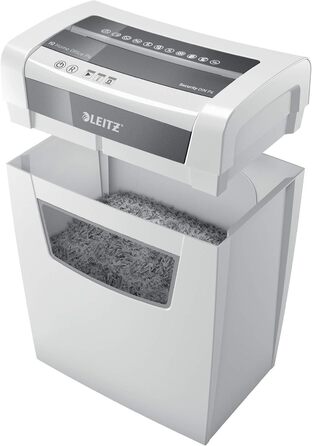 Шредер Leitz IQ Home Office для офісу та дому, 10 аркушів, 23 літри, білий