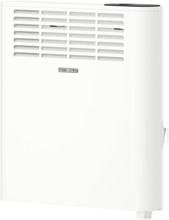 Електричний конвектор STIEBEL ELTRON CNS 1000 Plus LCD, 1 кВт, для 12 м², металевий корпус, енергоощадний, білий, з LCD-дисплеєм, тижневий таймер, TÜV сертифікат