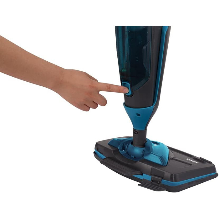 Парова швабра Hoover Steam Capsule Plus CA2IN1D 011, сіро-бірюзова, 2-в-1, для підлоги та килимів