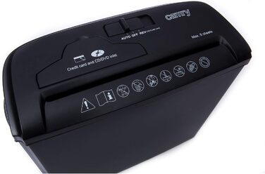 Шредер Camry для паперу, CD/ATM карт, чорний, багатобарвний