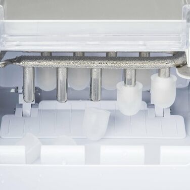 Льодогенератор H.Koenig KB14, 12 кг/день, 2 розміри, нерж. сталь, 2.1 л, 120 Вт, сріблястий