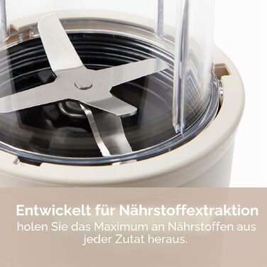 Потужний блендер-екстрактор Nutribullet 900 Series, пісочний матовий (Sand) — набір з 11 предметів для смузі та соків, 25 000 об/хв