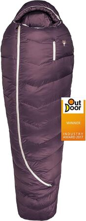 Зимовий спальний мішок Grüezi Bag Biopod DownWool Subzero, 200 см (Berry, на зріст до 175 см)