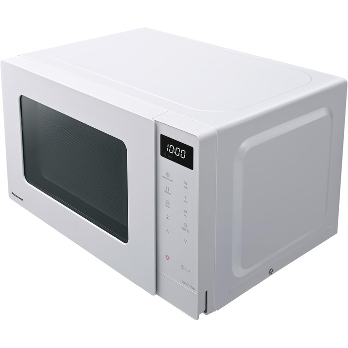 Мікрохвильова піч Panasonic NN-ST21QWEPG 20л, 800 Вт, біла - соло, з автоматичним розморожуванням та 11 програмами