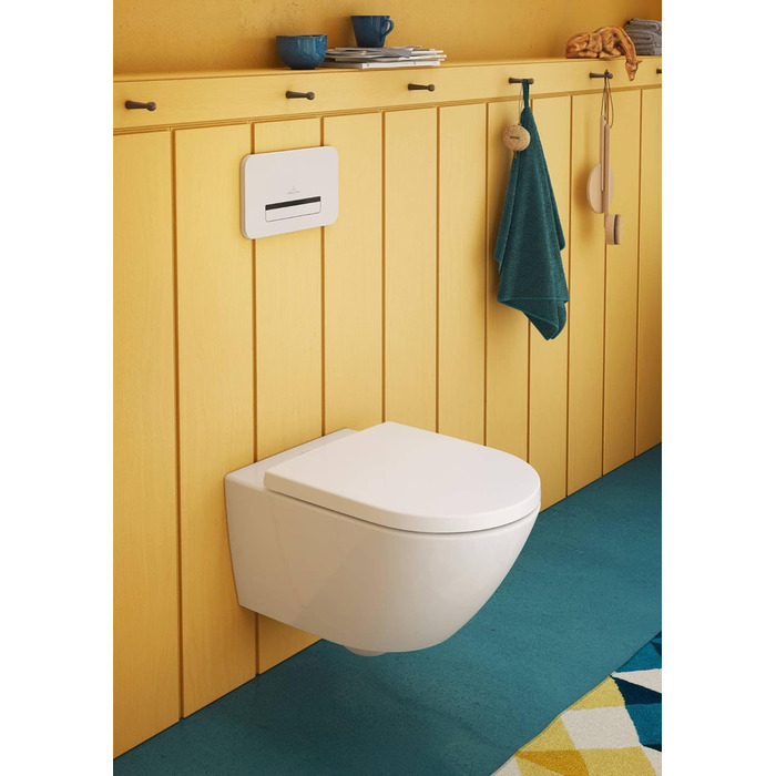 Сидіння для унітазу Villeroy & Boch Subway 3.0, дюропласт, з мікроліфтом, знімне, овальне, біле, глянцеве, оригінальна заміна