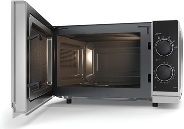 Мікрохвильова піч SHARP PS201AES, 700 Вт, 6 режимів, розморожування, 455x274x329 мм, срібляста