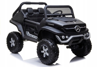 Дитяче електромобіле Mercedes Unimog, чорний, LEAN CARS