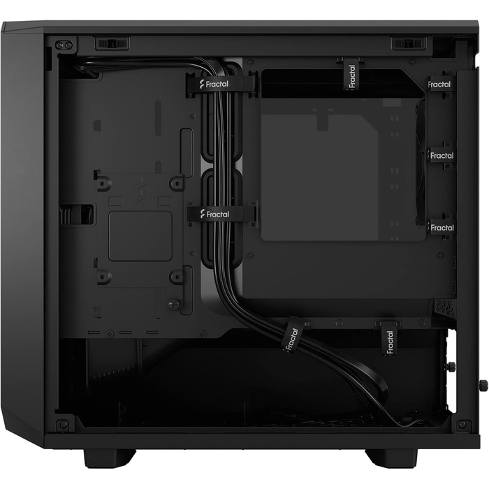 Корпус Fractal Design Meshify 2 Nano Black TG Dark Tint, скляна панель, чорний, компактний формат, для ігрового ПК