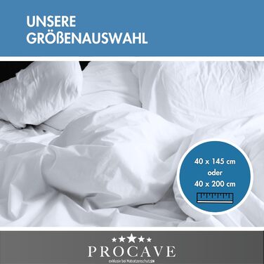 Подушка для сну на боці PROCAVE Top Cool — довга анатомічна подушка-боді, дихаюча та комфортна проти болю в спині, з чохлом 40x145 см, Made in Germany