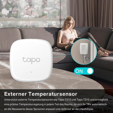Комплект TP-Link Kasa Smart: розумний термостат для радіатора KE100 KIT та смарт-датчик температури та вологості Tapo T310