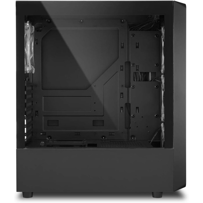 Комп'ютерний корпус Sharkoon TK4 RGB зі скляною панеллю, підсвітка RGB, для ігрового ПК