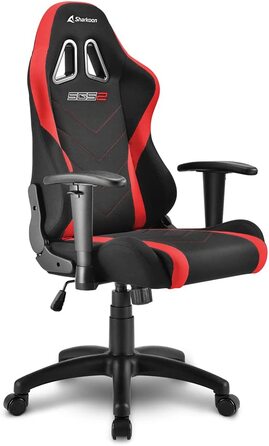 Ігрове крісло Sharkoon Skiller SGS2 Jr., чорний/червоний, дитяче
