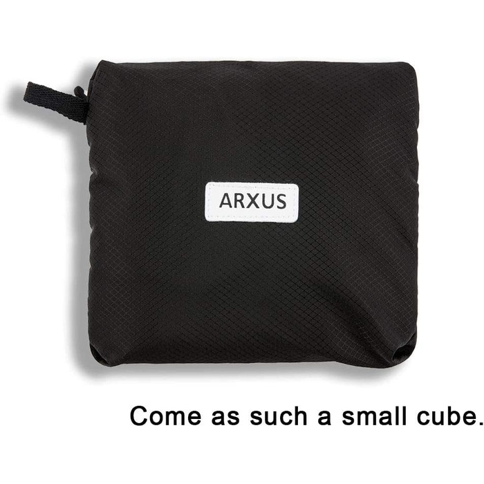 Складна водонепроникна дорожня сумка Arxus, легка, чорна