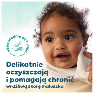 Дитячі вологі серветки Pampers Harmonie Protect & Care, без віддушок, 18 упаковок по 44 шт (792 серветки)