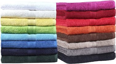 Рушники махрові NatureMark 8 шт 50x100 см, 100% бавовна, рожеві