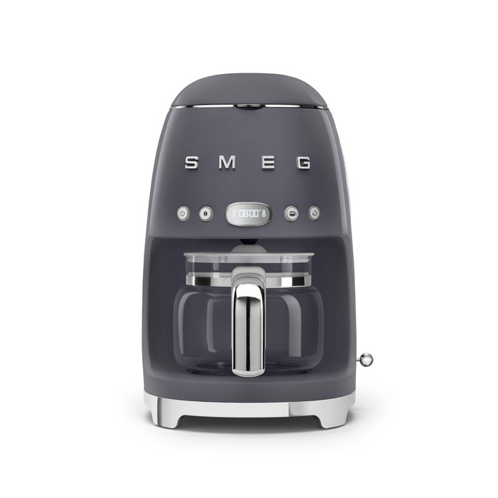 Кавоварка крапельна Smeg DCF02NBEU сіра, 12 чашок, з автостартом та регулюванням міцності