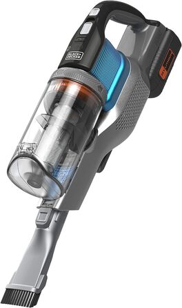 Бездротовий пилосос BLACK+DECKER 4-в-1 36В, 2.0А·год, електрощітка, ручний та вертикальний, безмішковий, з насадкою 2-в-1, акумулятором, зарядним та кріпленням, модель 2019