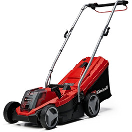 Акумуляторний газонокосарка Einhell GE-CM 18/33 Li Kit Power X-Change (18 В, ширина косіння 33 см, до 200 м², Brushless, кошик 30 л, висота косіння 25-65 мм, з акумулятором 4,0 Ah + зарядним пристроєм)