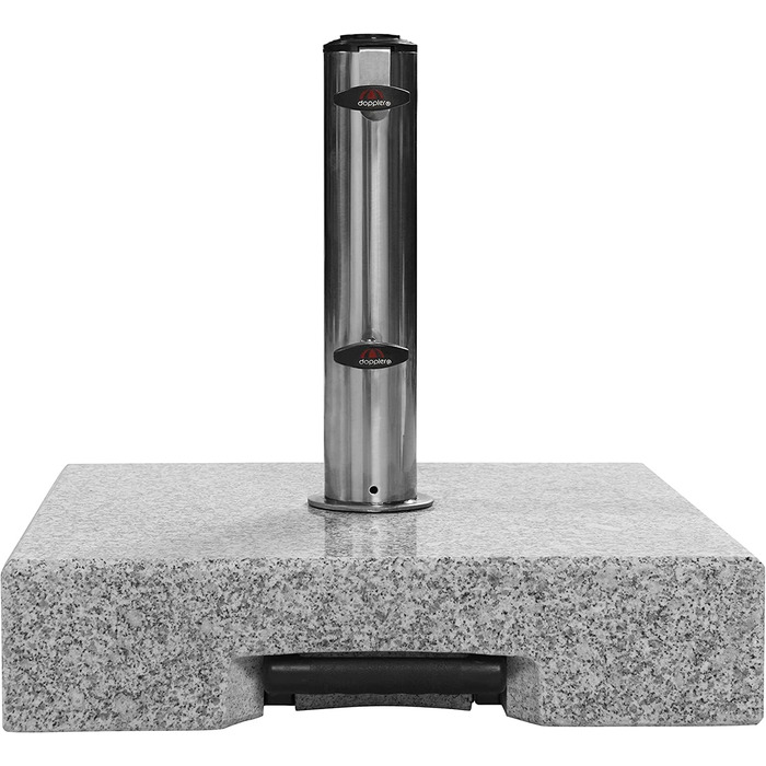 Підставка для парасольки Doppler Granitsockel з роликами, 45 кг, для парасольки діаметром до 250 см, діаметром труби 3,2-6,0 см, з висувною ручкою